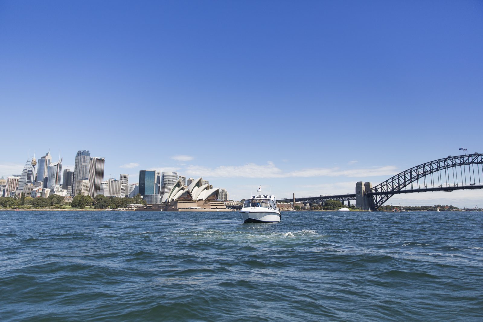 Luxury water taxi interior